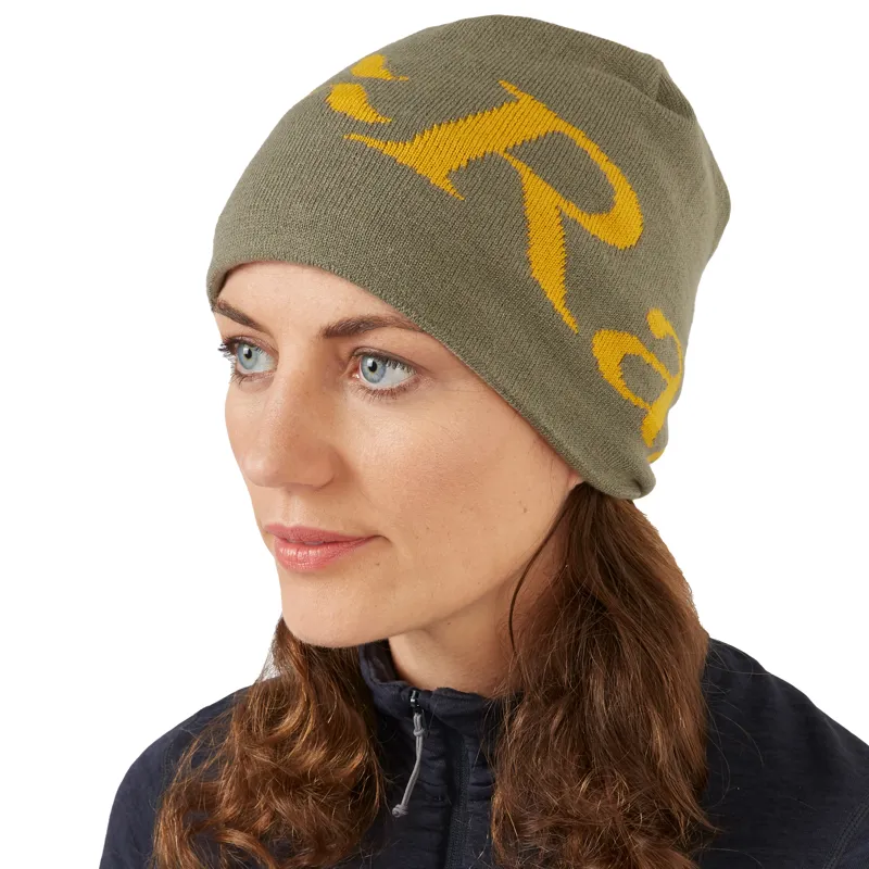 Rab Logo Beanie Light Khaki / Sahara One Size Hat Unisex-1