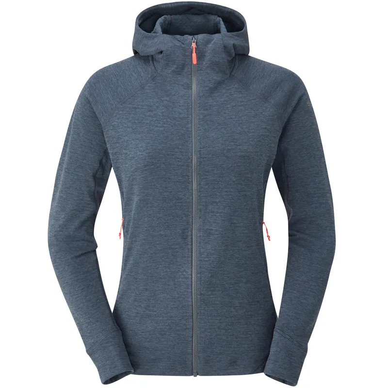  2024 Rab Nexus Hoody Womens Fleece Jacket Steel Grey