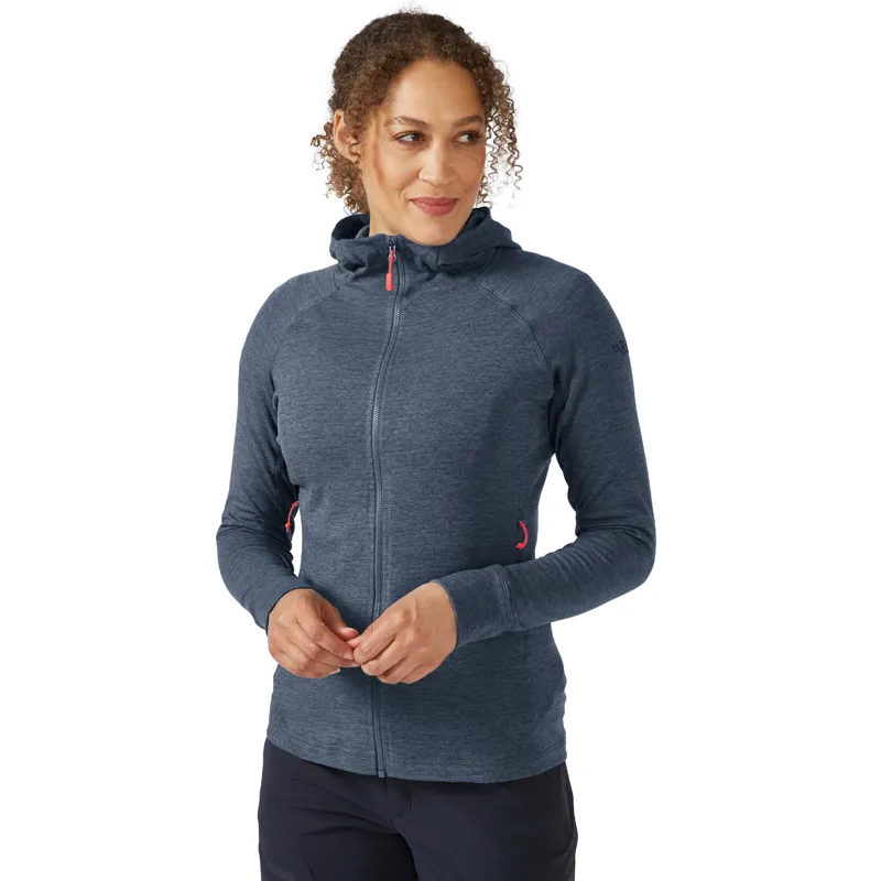  2024 Rab Nexus Hoody Womens Fleece Jacket Steel Grey-1