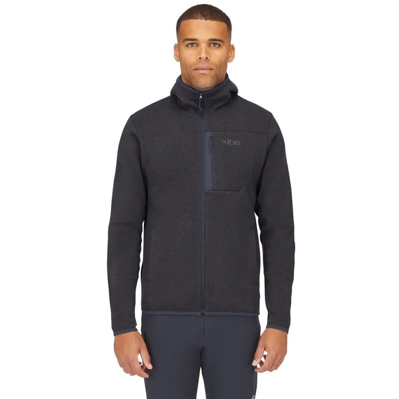 2024 Rab Ryvoan Hoody Men's Fleece Jacket Black Ebony-1