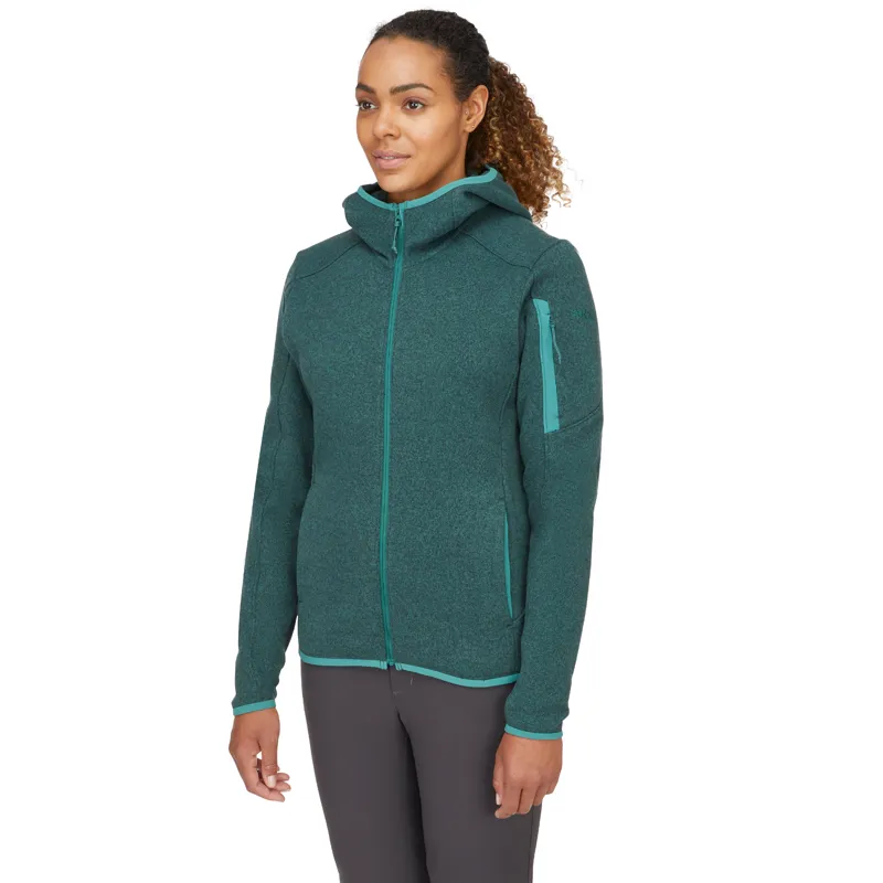 2024 Rab Ryvoan Hoody Women's Fleece Jacket Green Slate-1