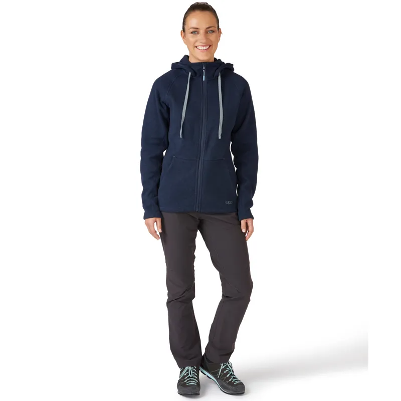 2024 Rab Serren Hoody Women's Fleece Jacket Deep Ink Blue-1