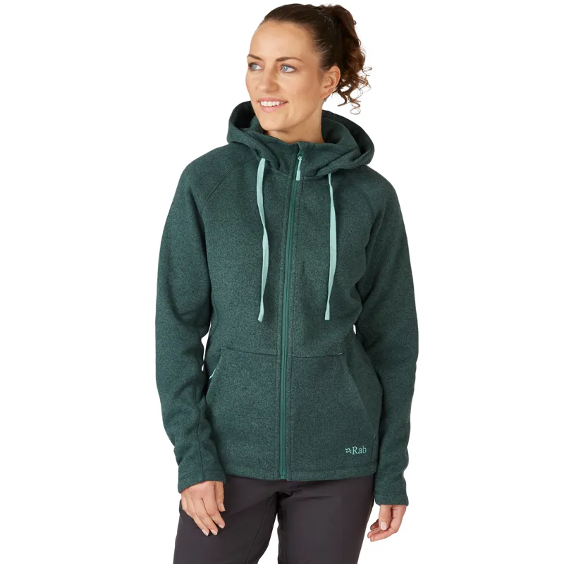 2024 Rab Serren Hoody Women's Fleece Jacket Green Slate-1