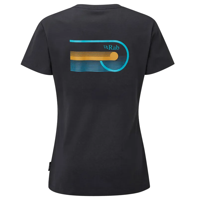 Rab Stance Cinder Tee Women's Organic Cotton T-Shirt Beluga Grey-1