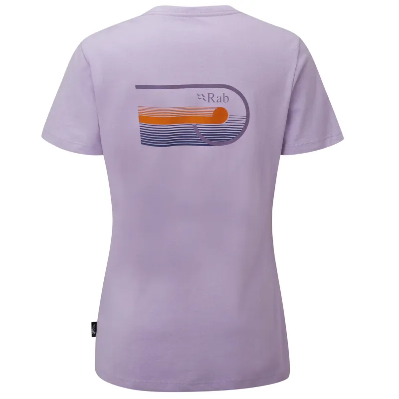 Rab Stance Cinder Tee Women's Organic Cotton T-Shirt Lilac-1