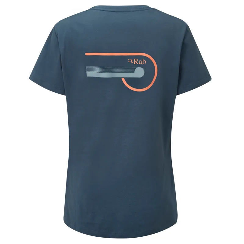 Rab Stance Cinder Tee Women's Organic Cotton T-Shirt Orion Blue-1