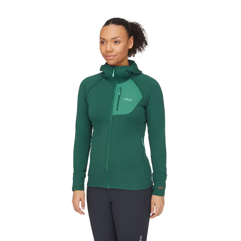 2024 Rab Superflux Hoody Women's Fleece Jacket Green Slate-1