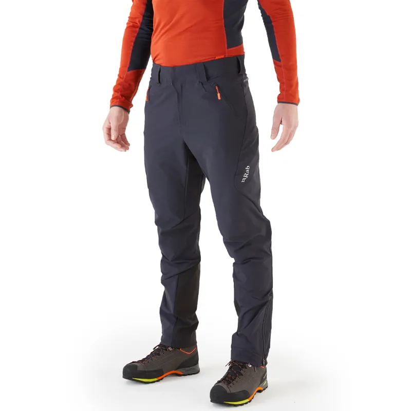 2023 Rab Ascendor AS Pants Men's Softshell Trousers Regular Leg Ebony-1