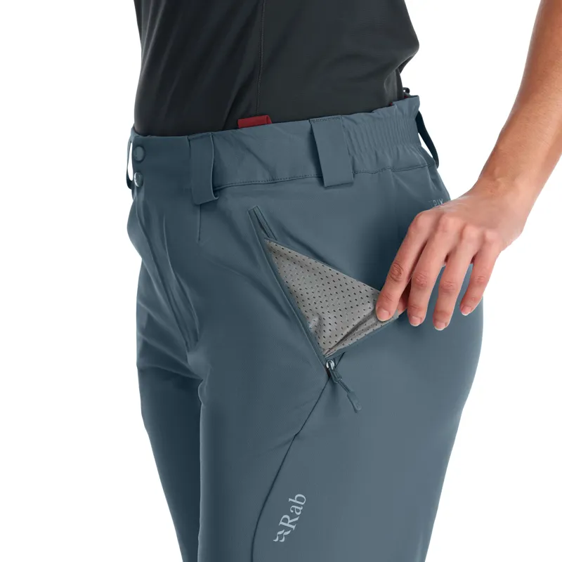 2023 Rab Ascendor AS Pants Women's Softshell Trousers Orion Blue-4