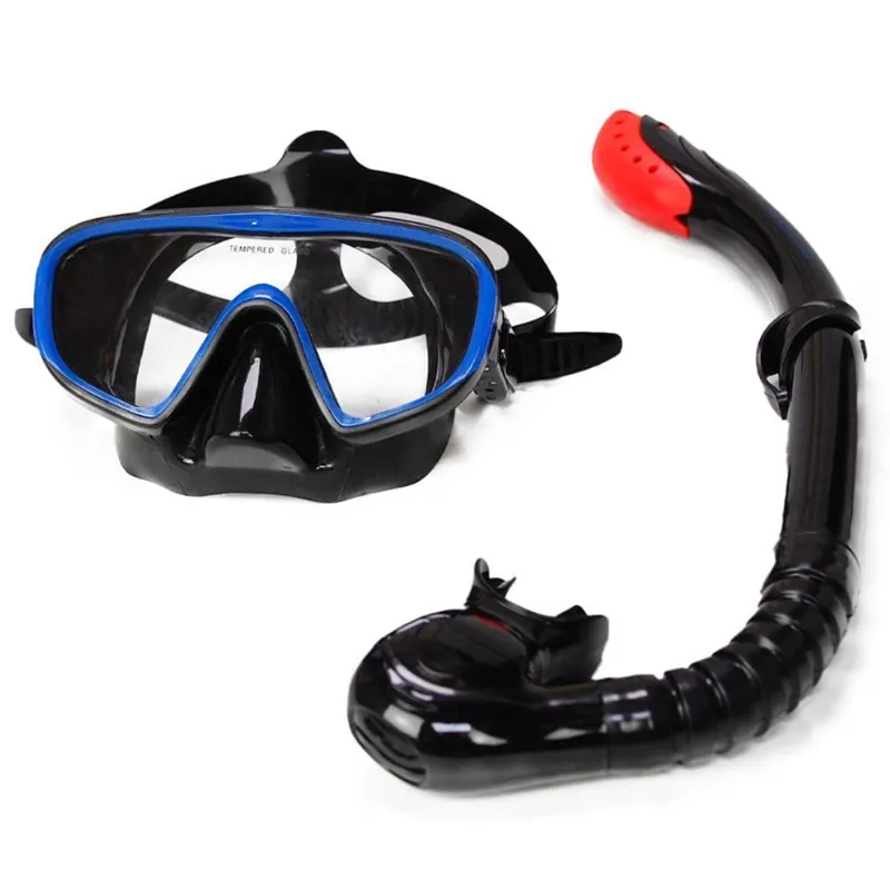 2023 Sola Adult Mask and Snorkel Set Black