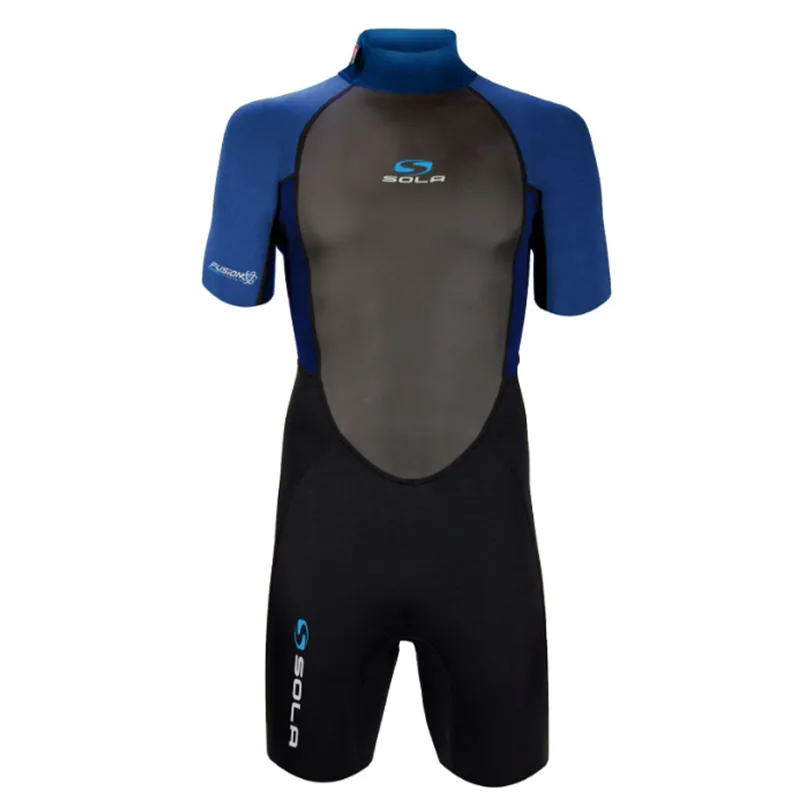 Sola Fusion 3-2mm Men's Shortie Wetsuit Blue