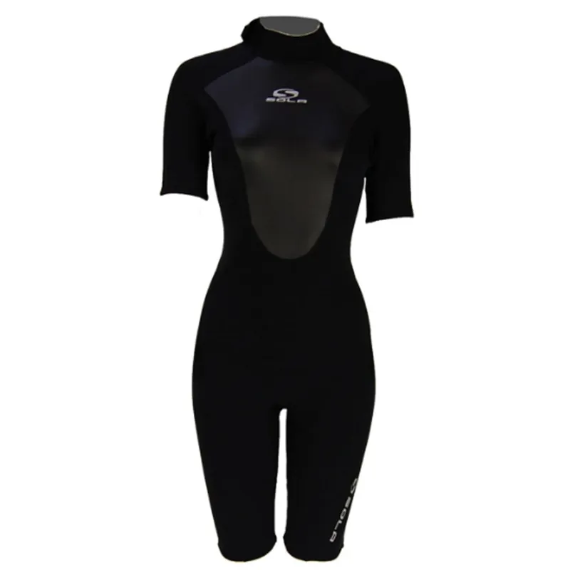 Sola Ignite 3/2mm Women's Shortie Wetsuit Black/Grey