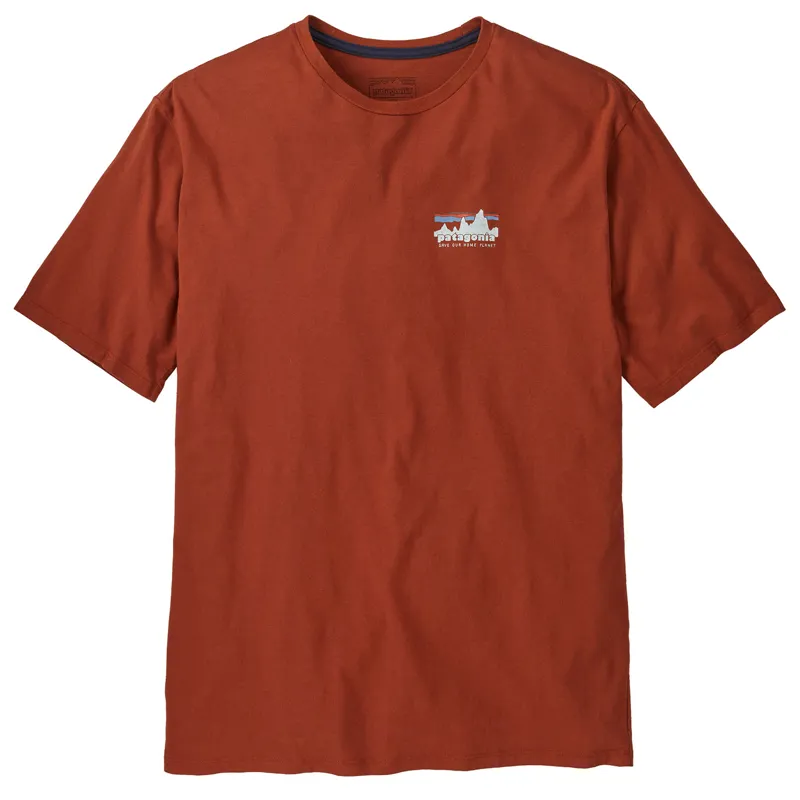 Patagonia '73 Skyline Organic T-Shirt Mens Burnished Red-2