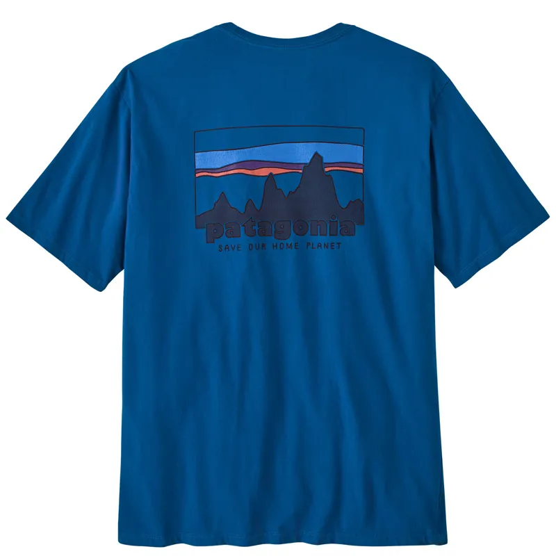 Patagonia '73 Skyline Organic T- Shirt Men's Endless Blue