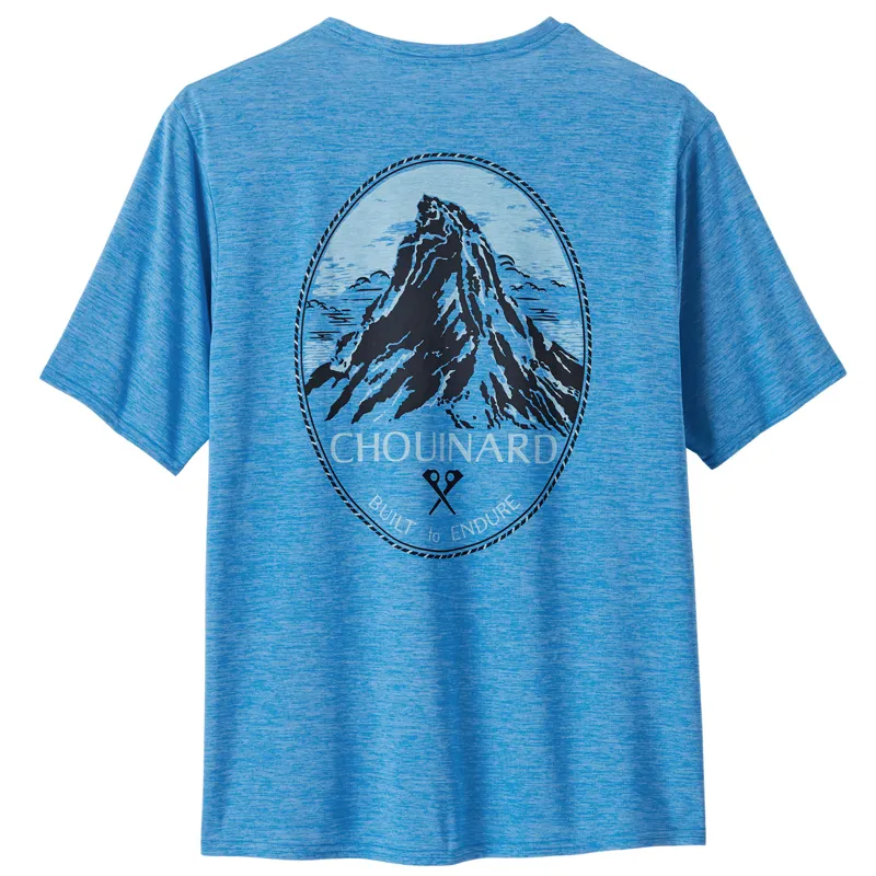 Patagonia Cap Cool Daily Men's S/S Chouinard Crest Vessel Blue X-Dye