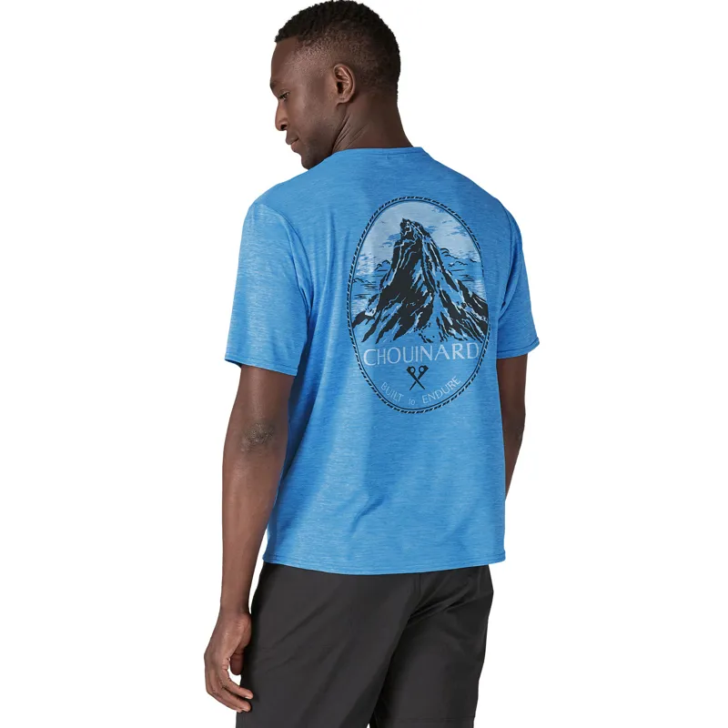 Patagonia Cap Cool Daily Men's S/S Chouinard Crest Vessel Blue X-Dye-2