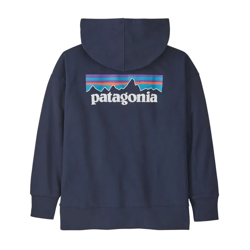 Patagonia Kid's Hoody Sweatshirt P6 Logo New Navy Unisex