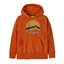 Patagonia Kid's Hoody Sweatshirt Ridge Rise Moonlight Red Tail Rust