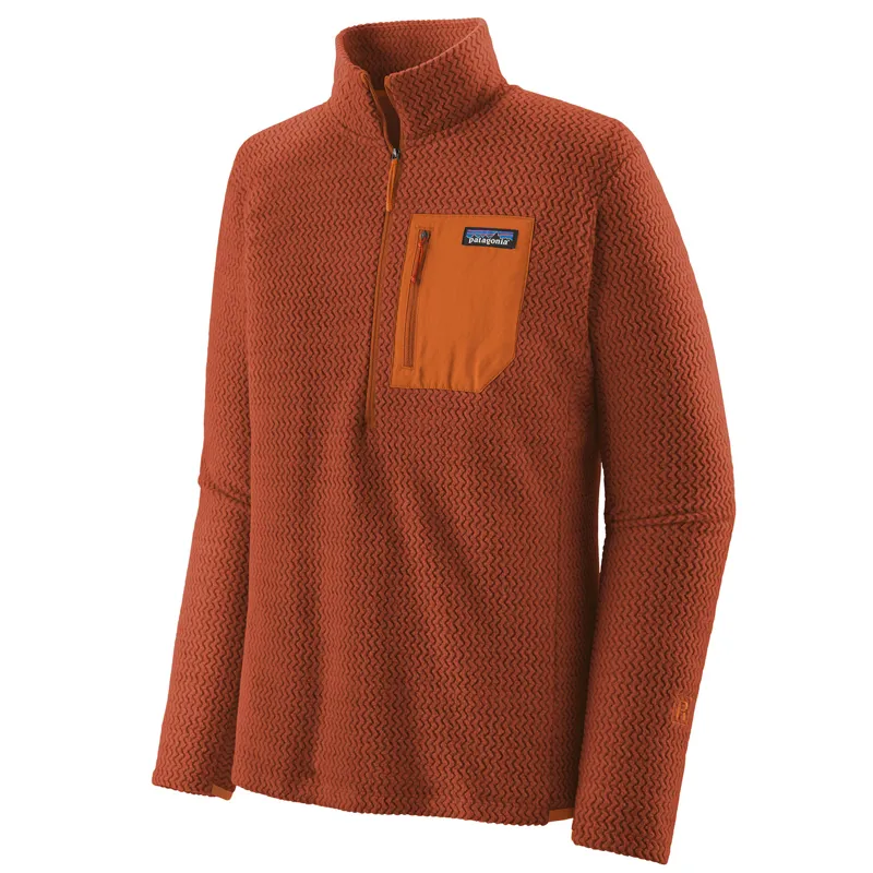 Patagonia R1 Air Zip-Neck Men's Fleece Pullover Burnished Red