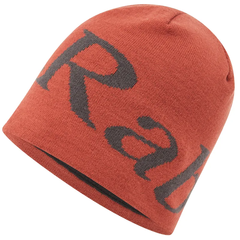Rab Logo Beanie Tuscan Red / Graphene Hat - One Size - Unisex