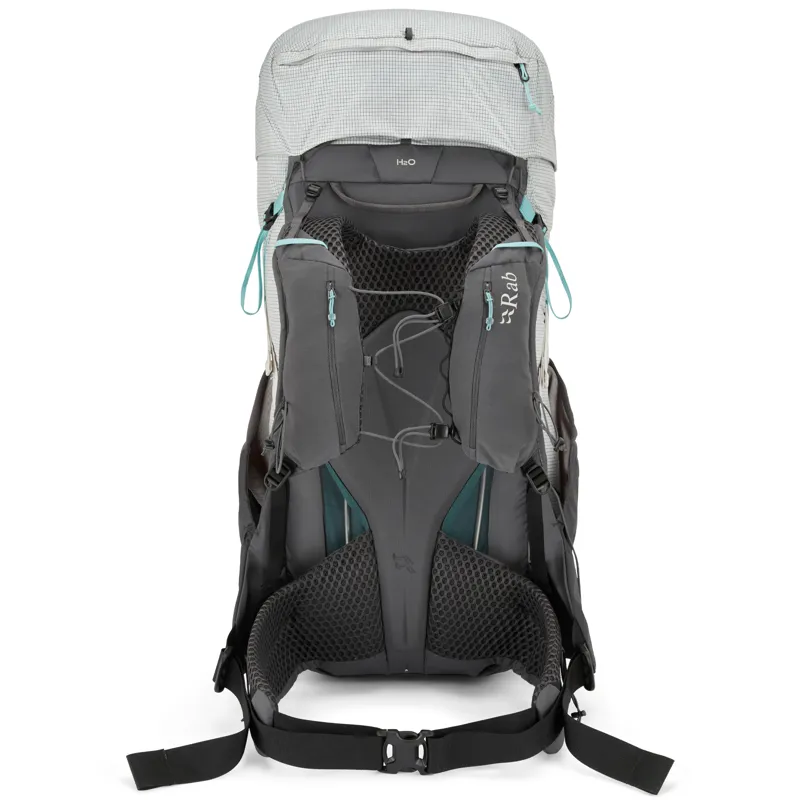 Rab Muon ND 50 Women's Hiking Backpack Pewter/Graphene Small-1