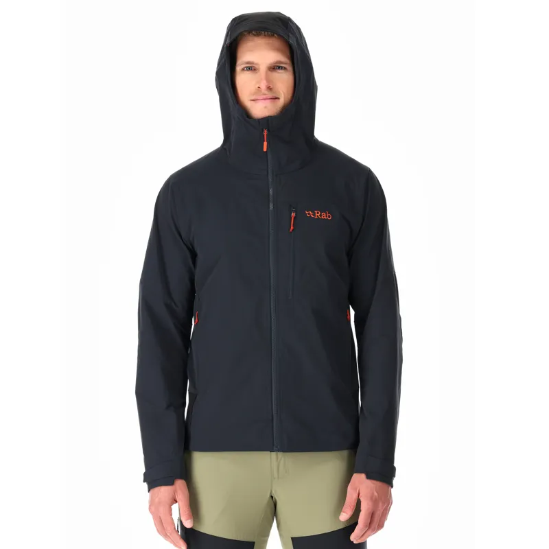 Rab Torque Jacket Mens Softshell Beluga Grey-2