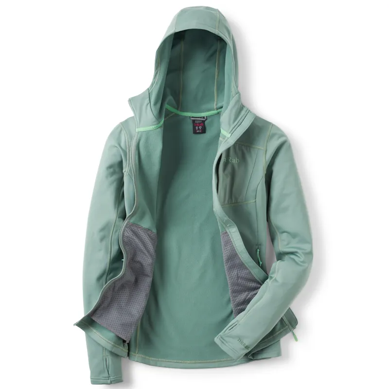 Rab Superflux Hoody Women's Fleece Jacket Dark Fig Green-1