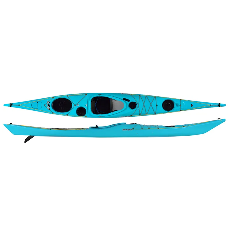 P and H Scorpio HV Sea Kayak with Skeg Tahoe Blue
