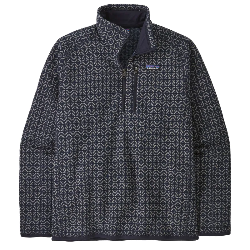 Patagonia Better Sweater 1/4 Zip Men's Fleece Scales Sunken Blue
