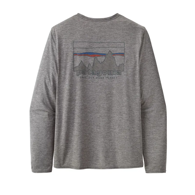 Patagonia Cap Cool Daily Long Sleeve Mens 73 Skyline Feather Grey