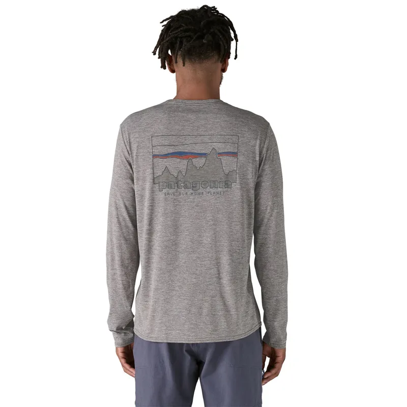 Patagonia Cap Cool Daily Long Sleeve Mens 73 Skyline Feather Grey-1