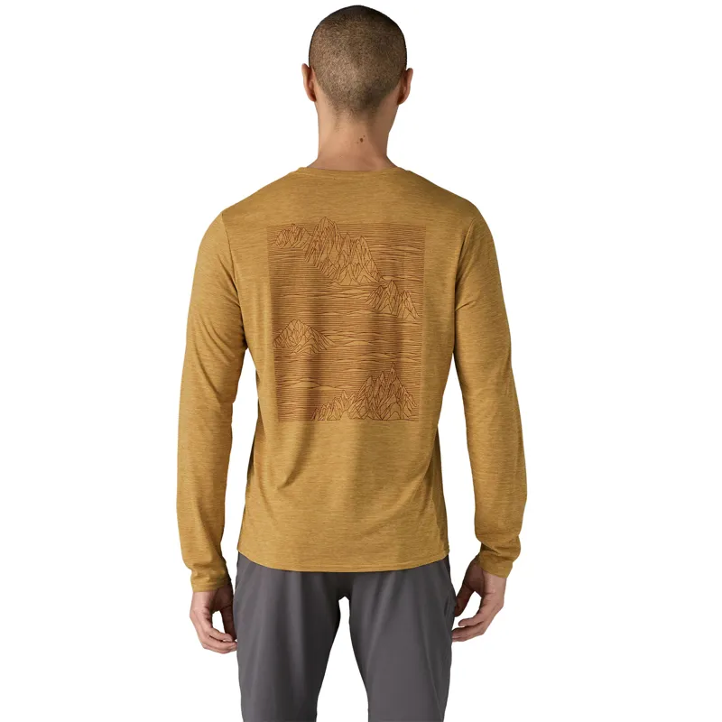 Patagonia Cap Cool Daily Long Sleeve Mens Strataspire Beeswax Tan X-Dye-2