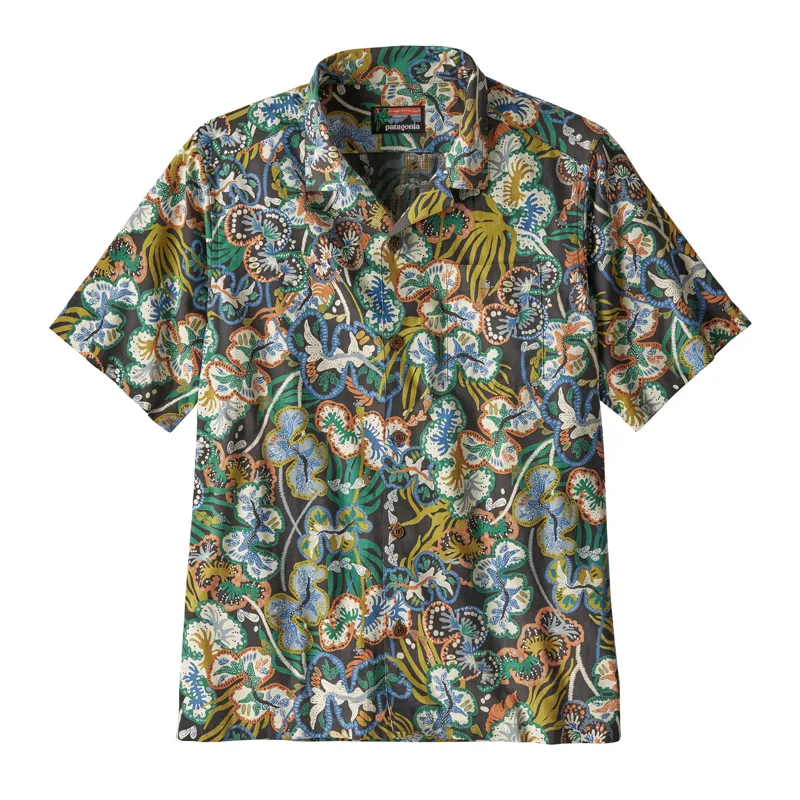 Patagonia Tidal Threads Camp Shirt Men's Undersea Ink Black