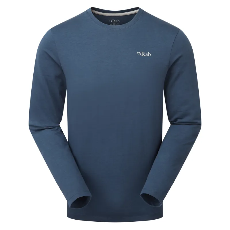 Rab Basecamp 3 Peaks LS Tee Men's Long Sleeve Tempest Blue-2
