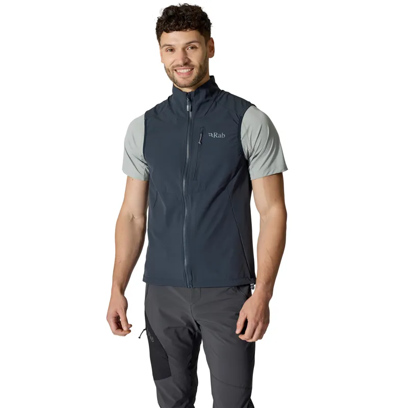 Rab Borealis Vest Men's Softshell Gilet Beluga-2