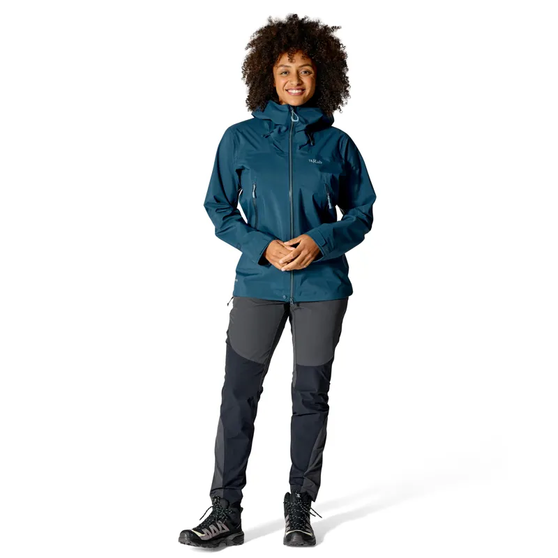 Rab Kangri GTX Jacket Women's Waterproof Coat Tempest Blue-1