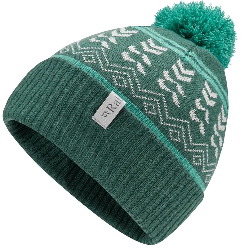 Rab Khroma Bobble Beanie Green Slate / Glacier Blue One Size