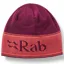 Rab Logo Band Beanie Hat Unisex One Size Mulberry / Hibiscus