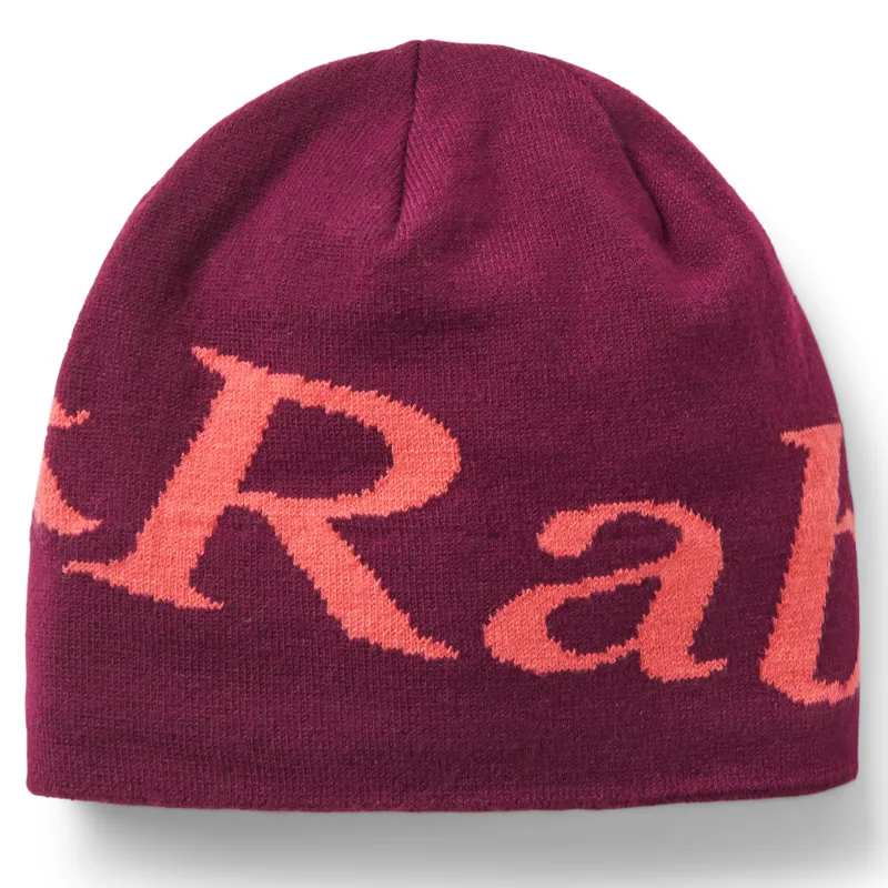Rab Logo Beanie Mulberry / Hibiscus Hat - One Size - Unisex