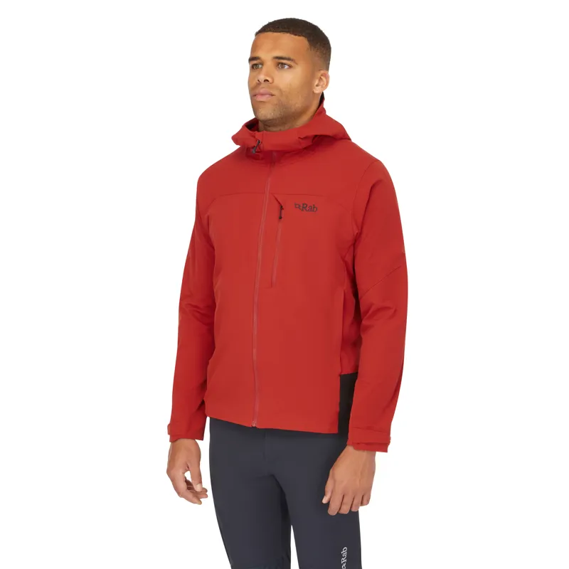 Rab Torque Jacket Mens Softshell Tuscan Red-4