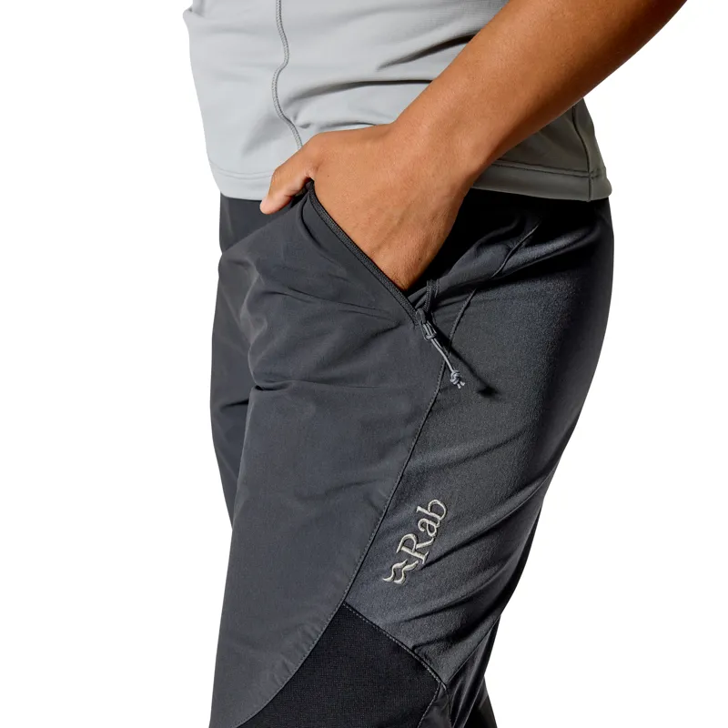 Rab Torque Pants Women's Short Leg Softshell Trousers Anthracite-3