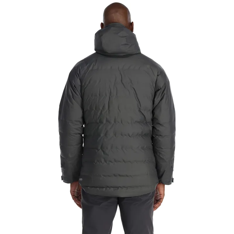 Rab Valiance Jacket Men's Waterproof Down Insulated Coat Graphene Grey-4
