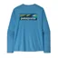 Patagonia Cap Cool Daily Long Sleeve Boardshort Logo Men's Shore Blue X-Dye