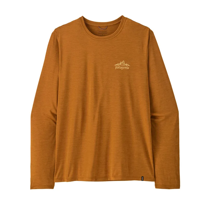 Patagonia Cap Cool Daily Long Sleeve Men's Cloud Crag Cinnamon Brown X-Dye-1