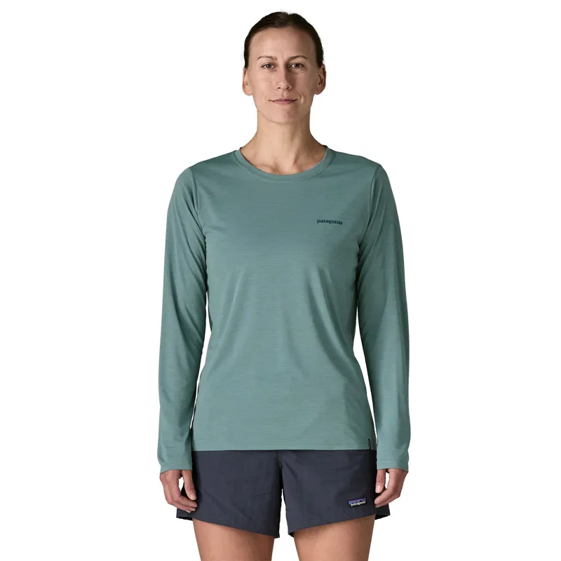 Patagonia Cap Cool Daily L/S Boardshort Logo Women's Blue Sage X-Dye-1