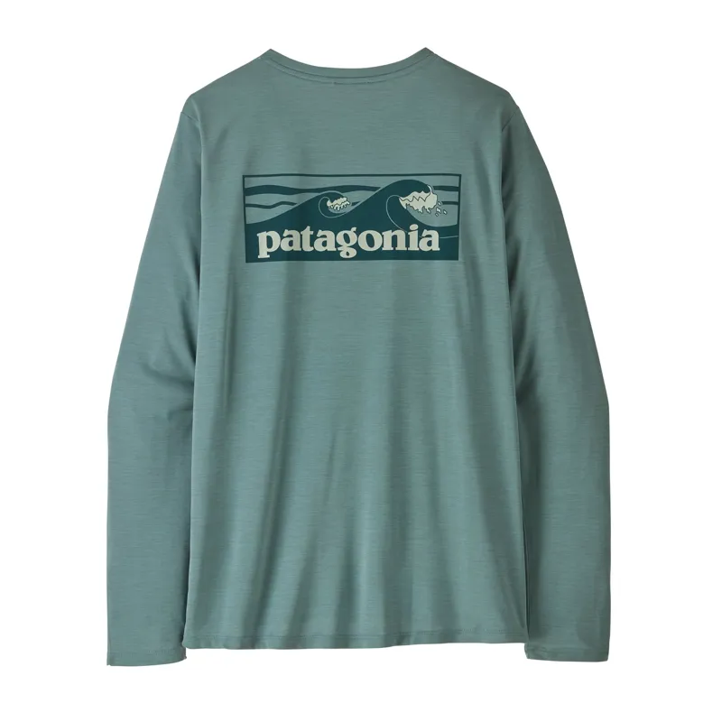 Patagonia Cap Cool Daily L/S Boardshort Logo Women's Blue Sage X-Dye