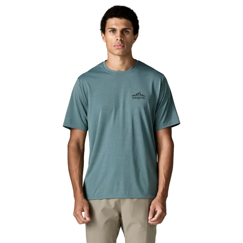 Patagonia Cap Cool Daily T-Shirt Men's Cloud Crag Blue Sage X-Dye-3