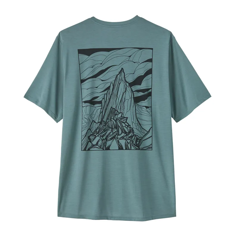Patagonia Cap Cool Daily T-Shirt Men's Cloud Crag Blue Sage X-Dye