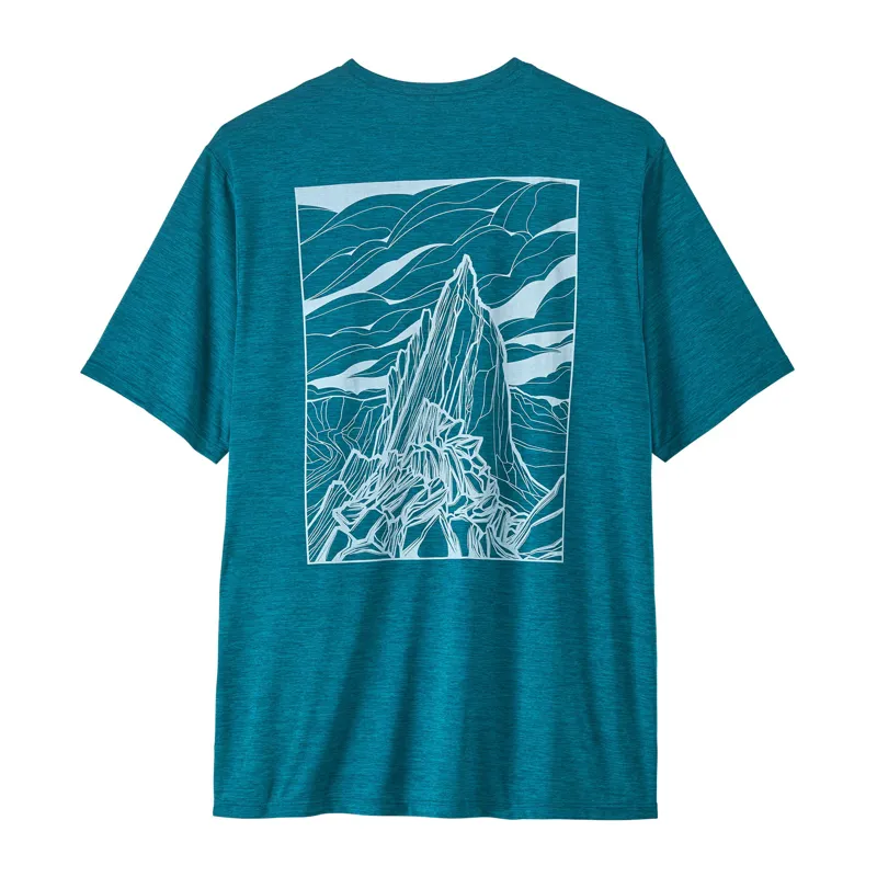 Patagonia M's Cap Cool Daily T-Shirt Cloud Crag Glacial Blue X-Dye