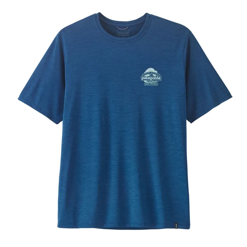 Patagonia Cap Cool Daily T-Shirt Men's Great Waves Clement Blue X-Dye-2